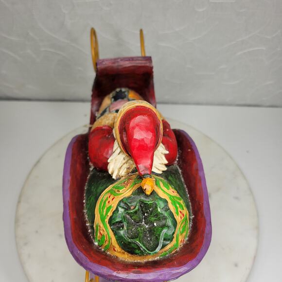 Jim Shore Heartwood Creek Delivering Joy Figurine XL Santa in Sleigh 2004 - Picture 13 of 16
